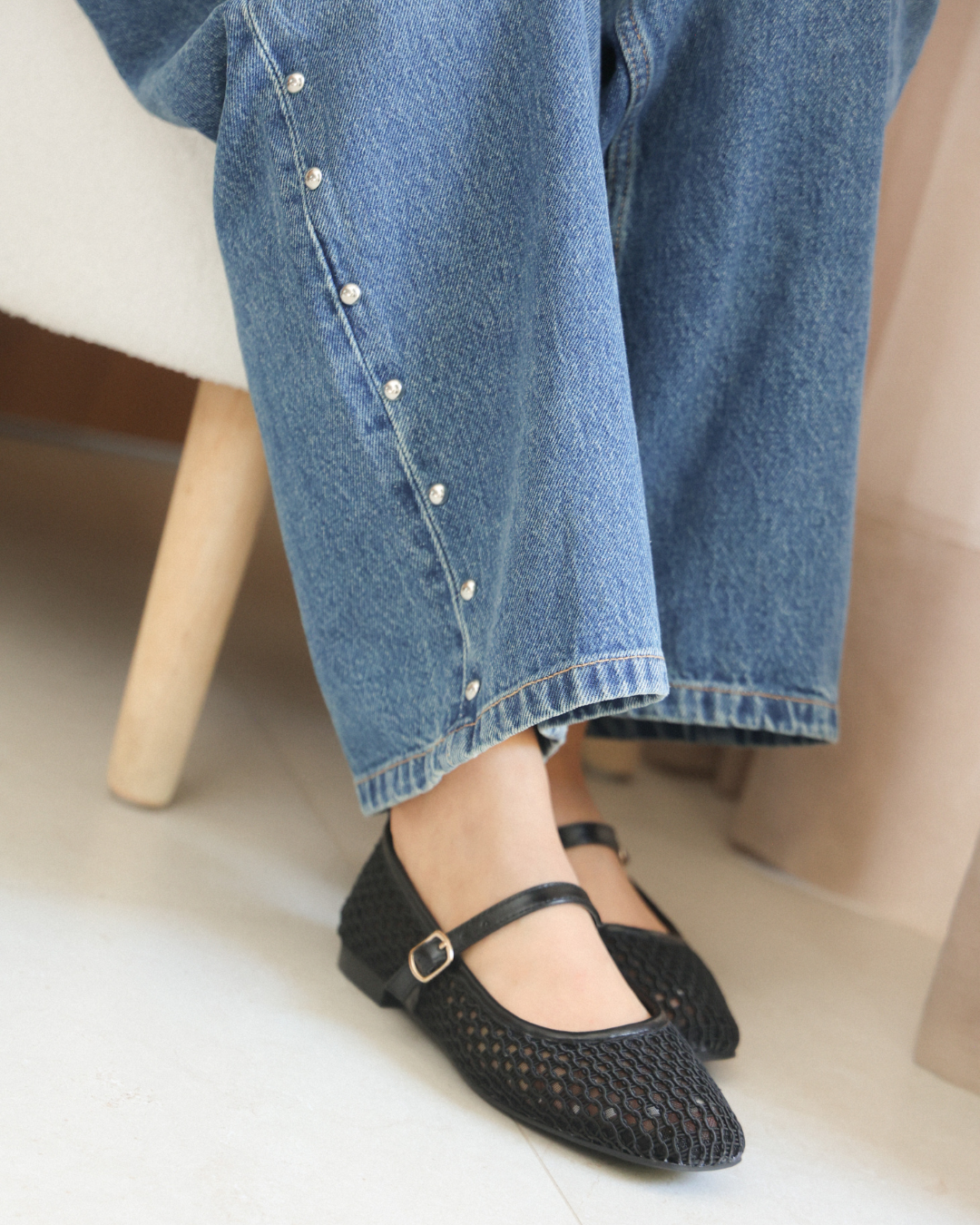 16028 Casual Sintetico Encaje Mayela Negro/Julieta Negro