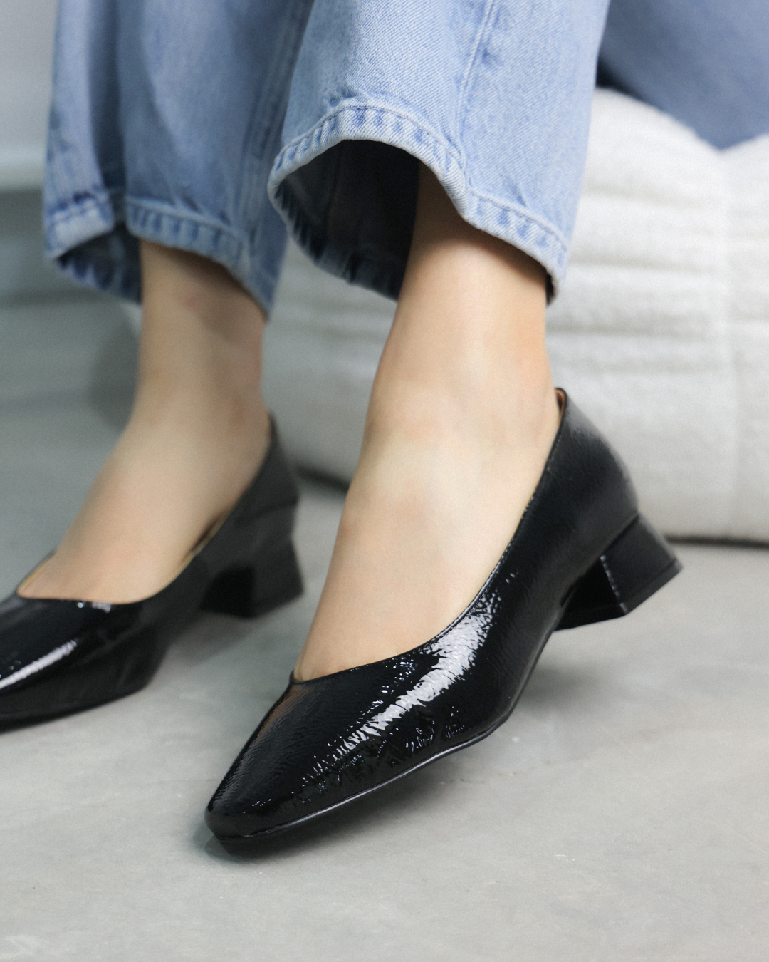 100J Charol Arrugado Negro