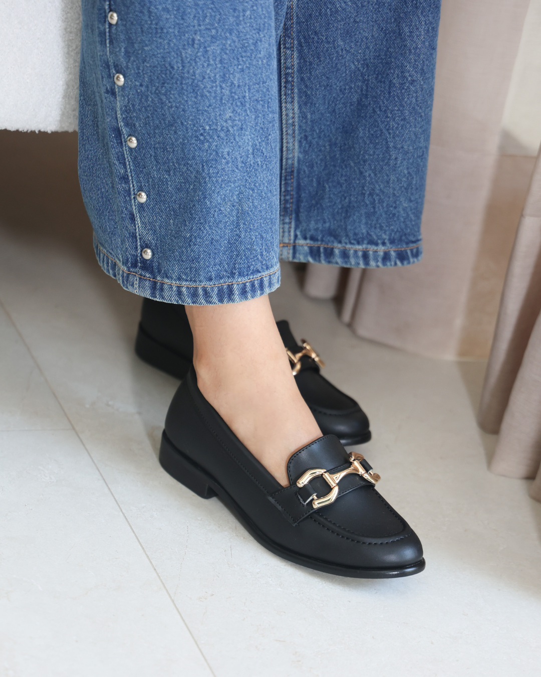 2018R Casual Sintetico Cabra Negro