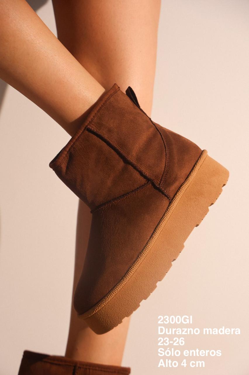2300GI Durazno Madera - Mayoreo Calzado Andy2024 BOTA