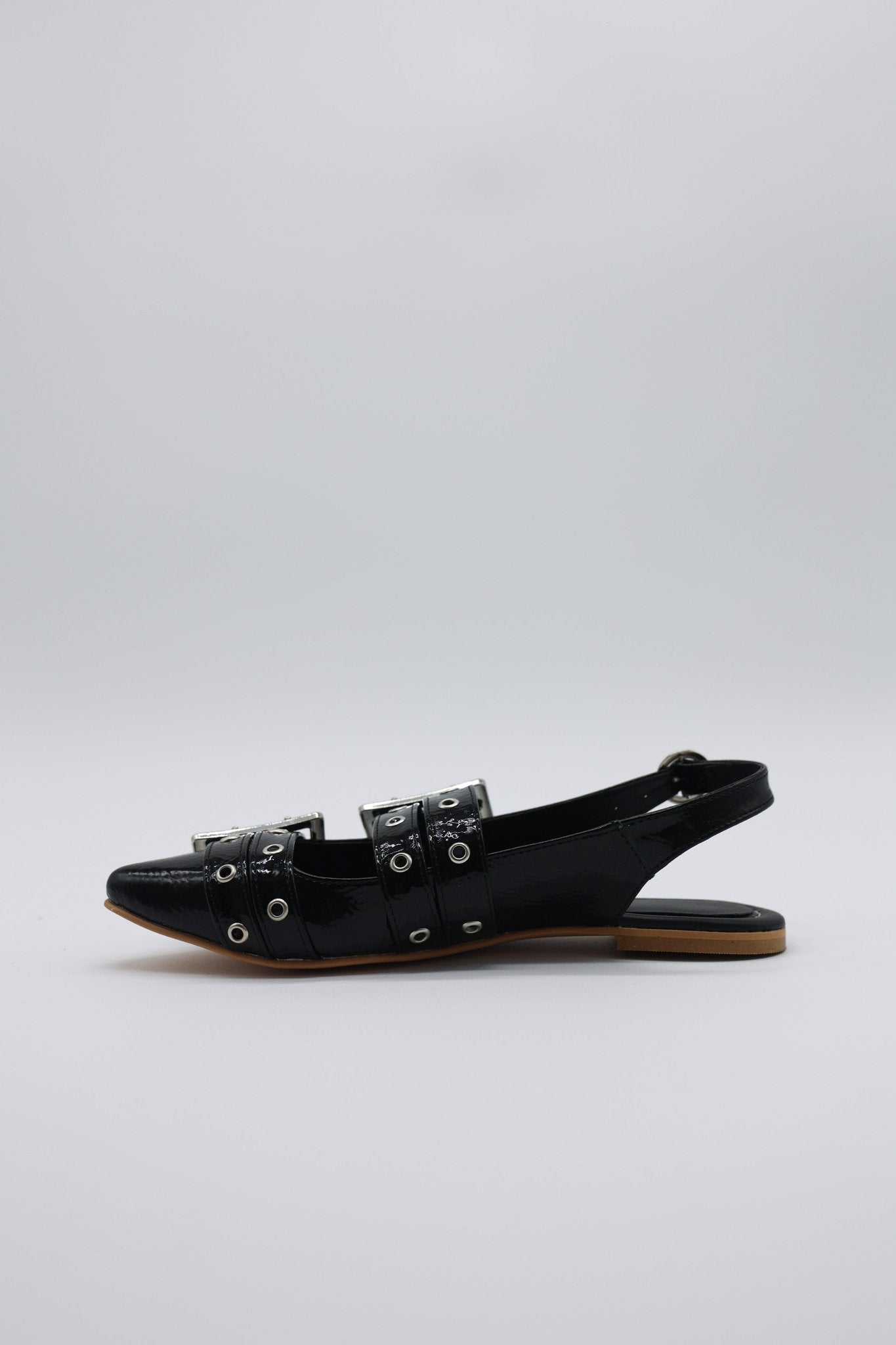 Calzado4258 Charol Arrugado Negro - Mayoreo Calzado Andy2024 CASUAL sin marca