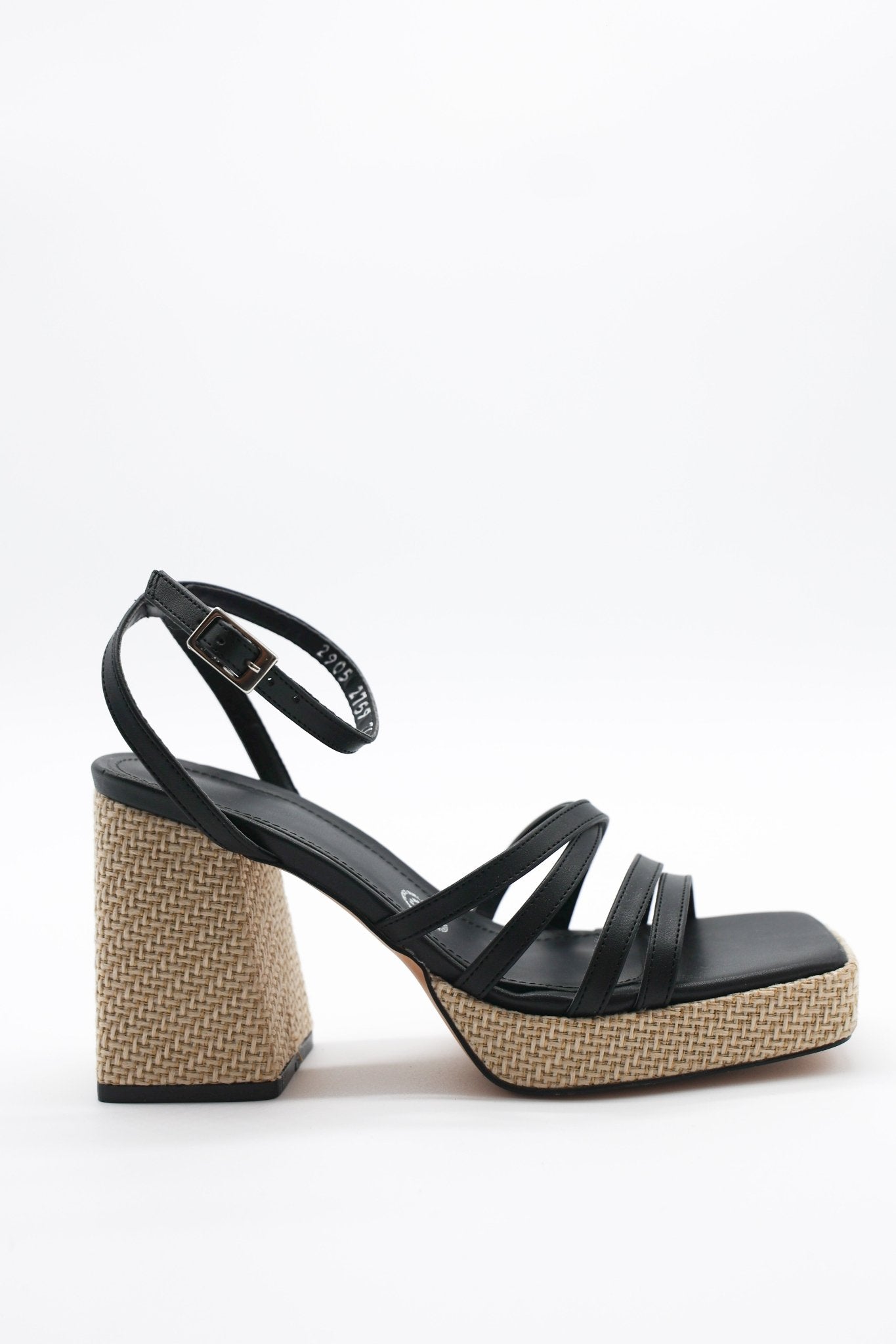2759 Selma Negro/Yute Natural - Mayoreo Calzado Andy2024 sin marca ZAPATILLA