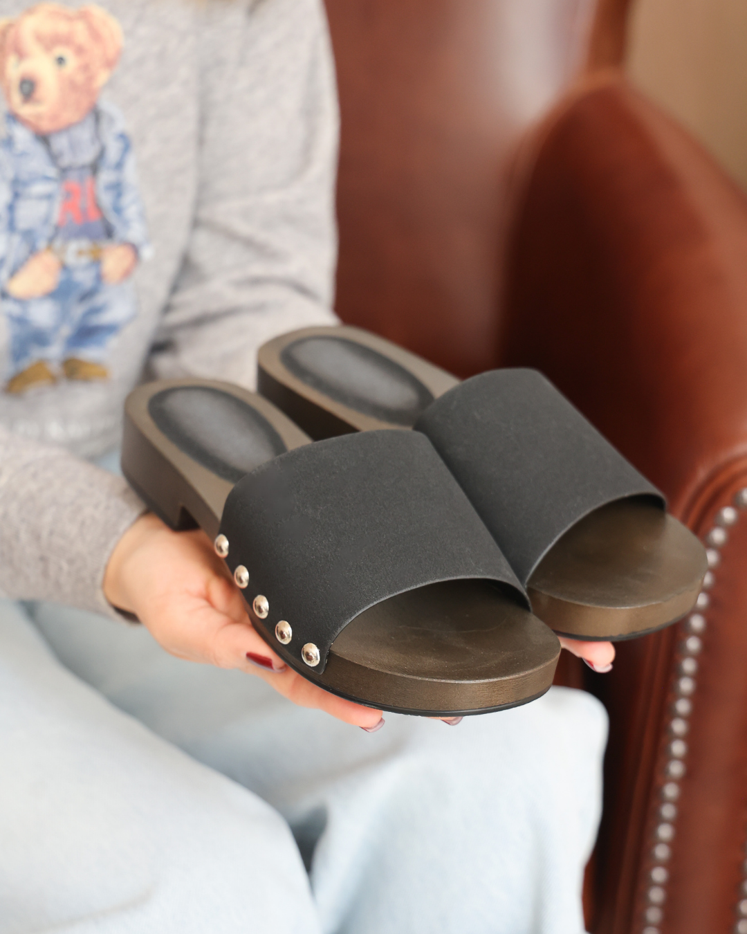 206I Sandalia Sintético Negro