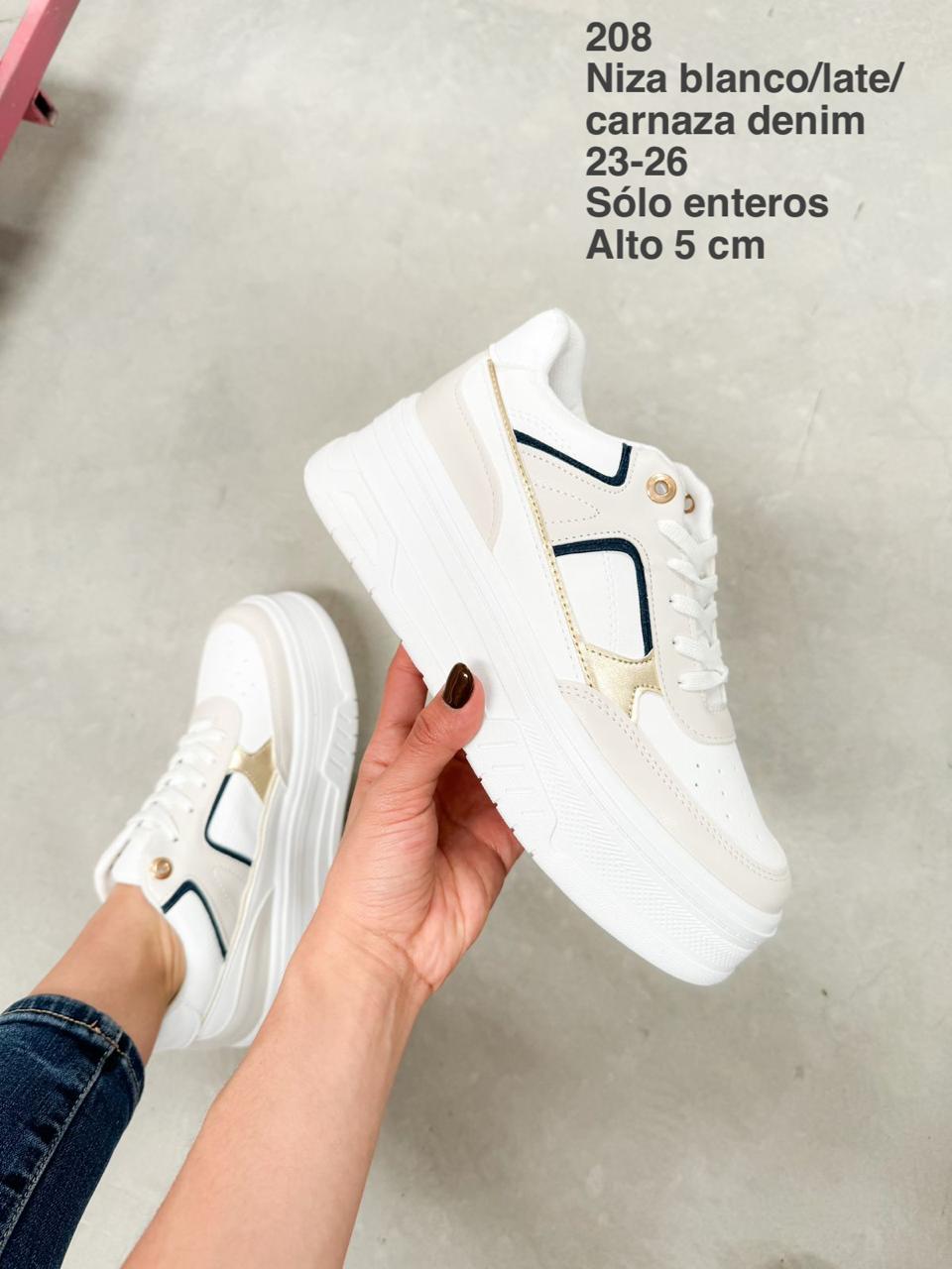 208 Niza Blanco/Late/Carnaza denim