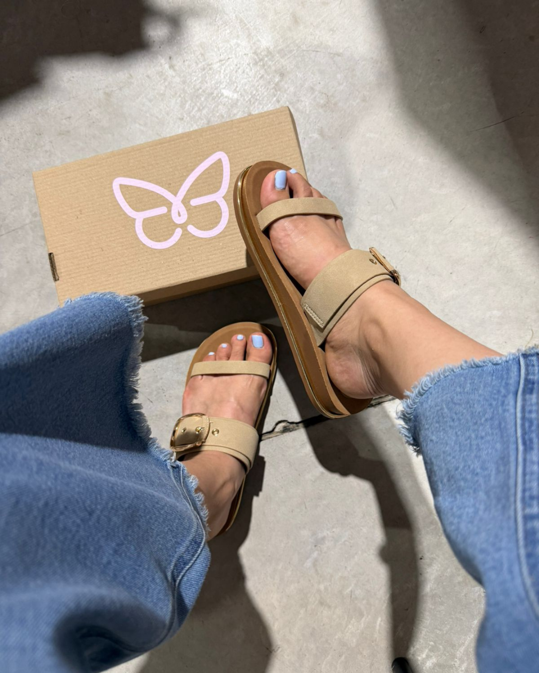 210I Sandalia Sintético Beige