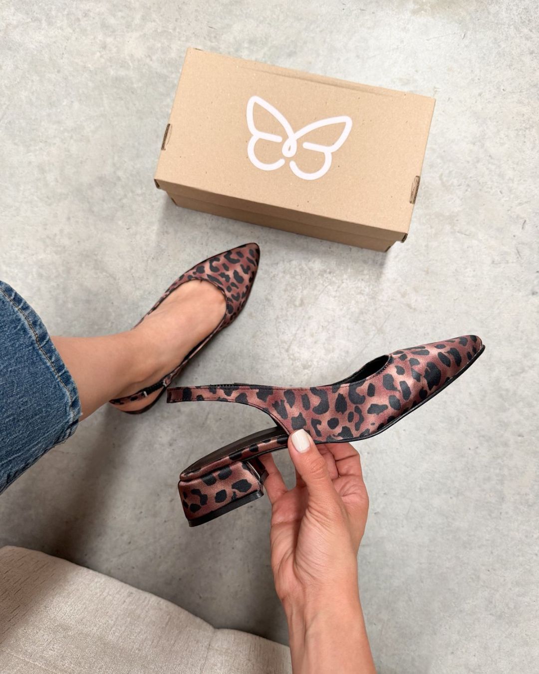 2501R Zapatilla Sintético Estampado Café