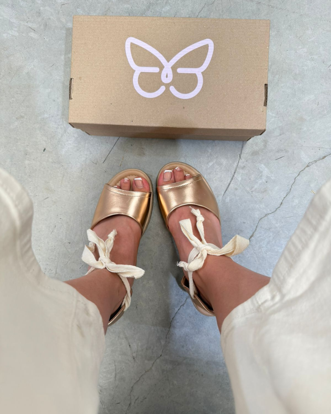 9006 Sandalia Sintético Napa Zoe Oro Rosado