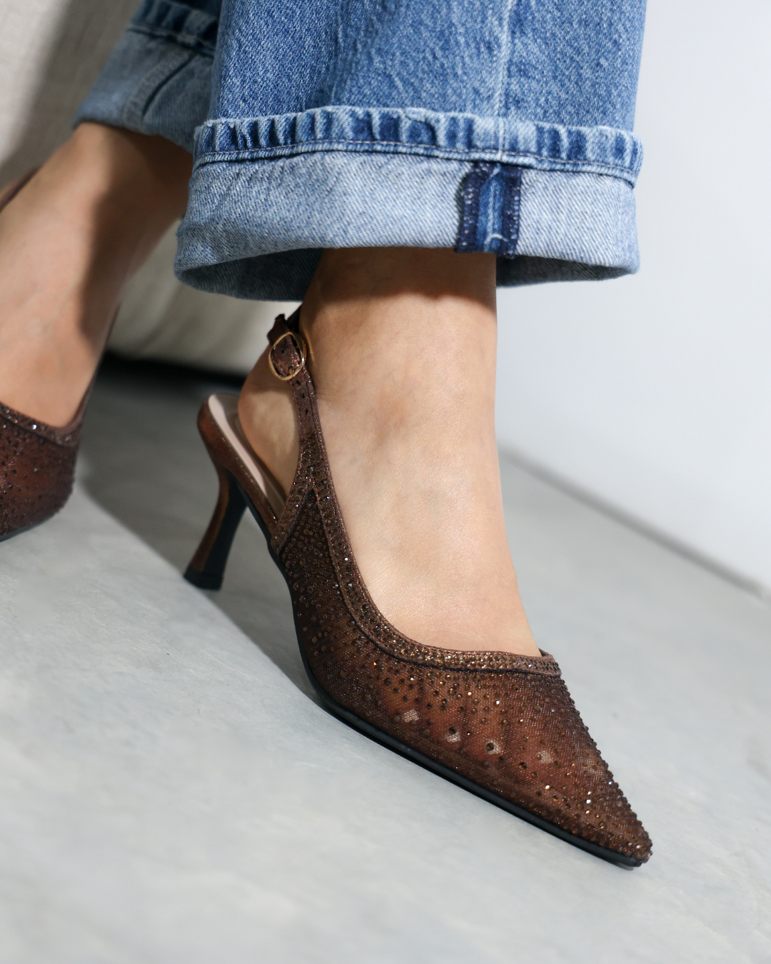 290AR Zapatilla Sintético Malla Bronce