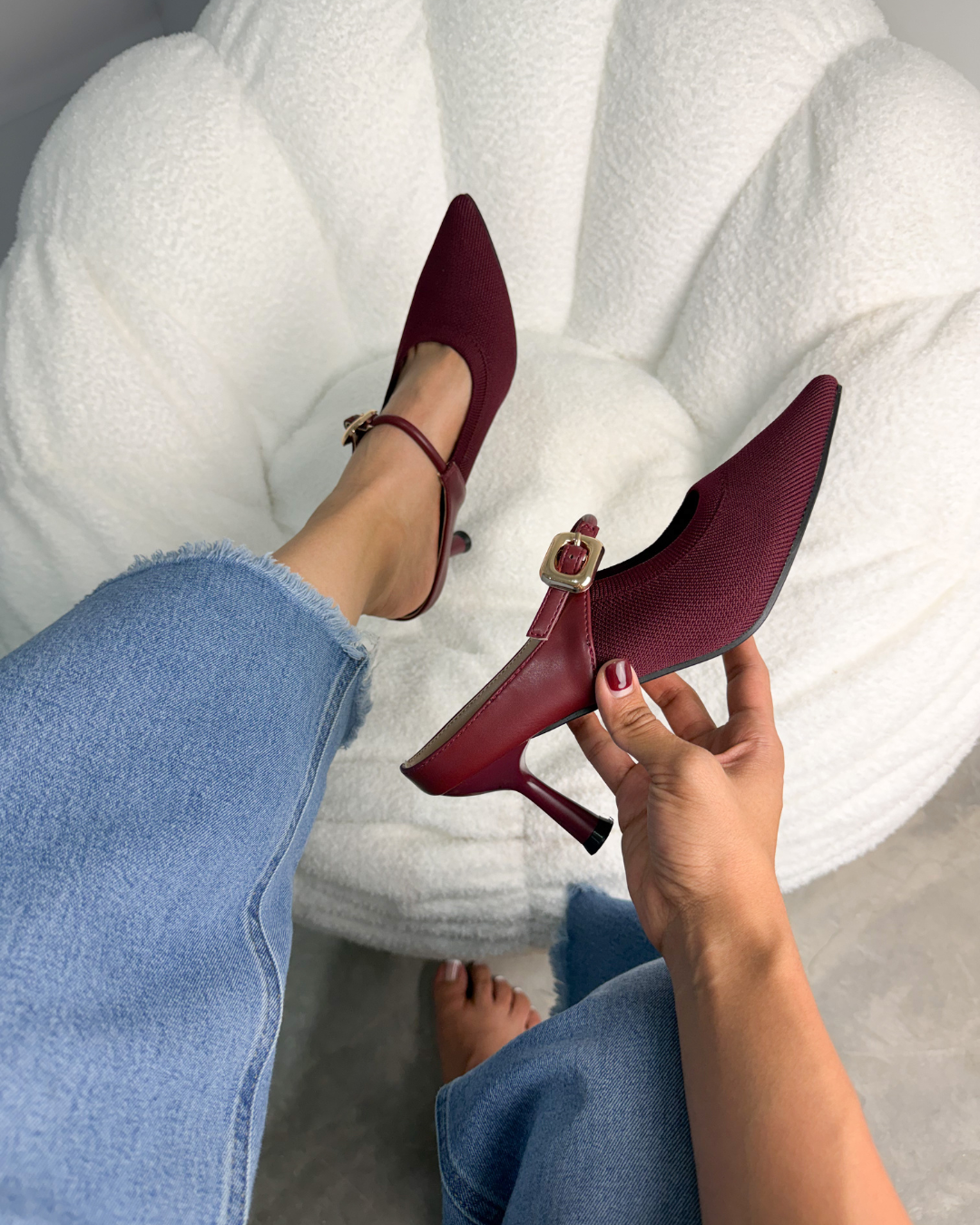 174I Textil Burgundy