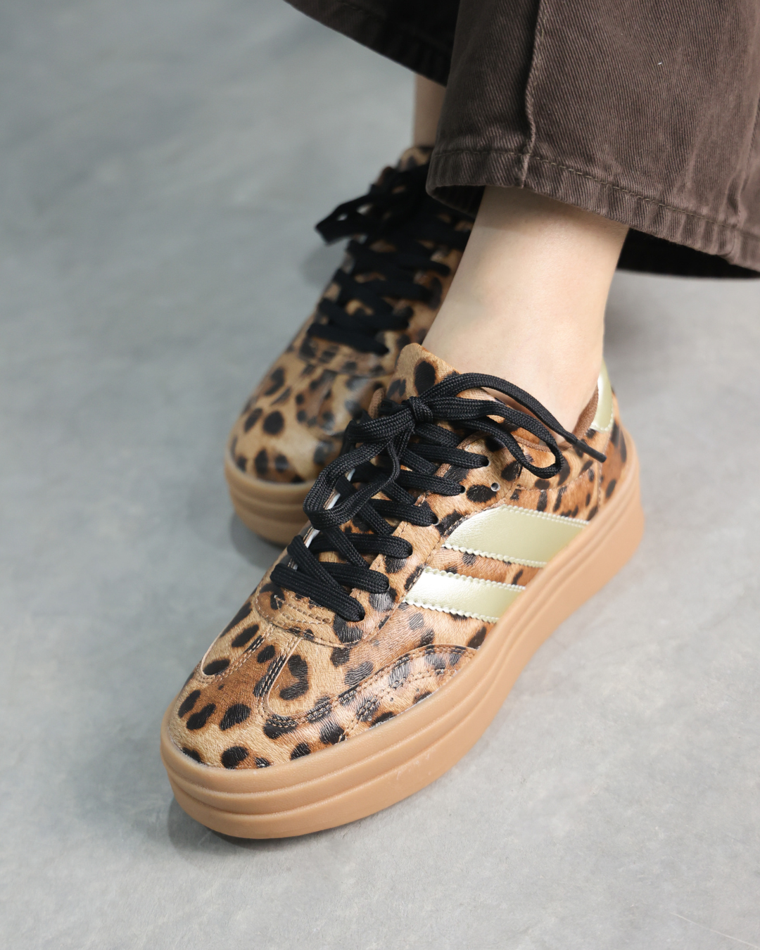 168I Estampado Leopardo Café