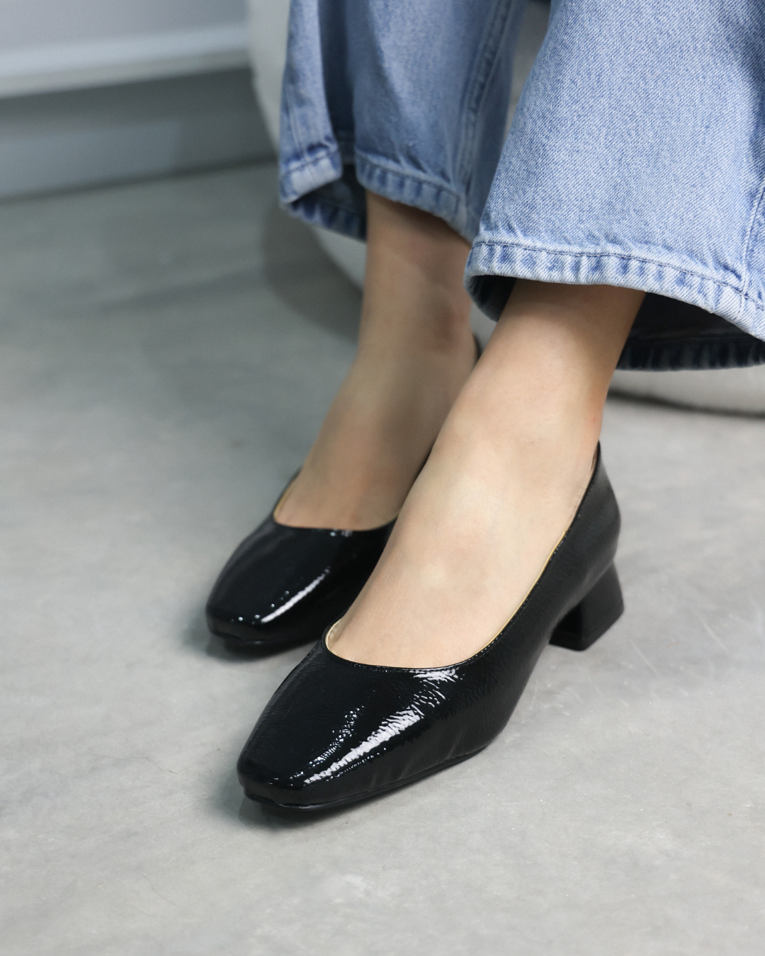 100J Charol Arrugado Negro