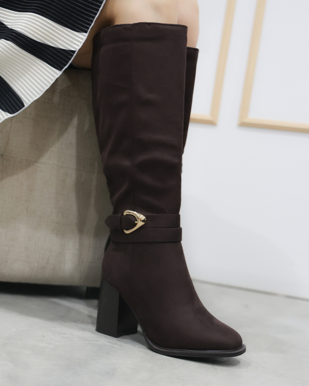 337AR Bota Sintético Durazno Cafe