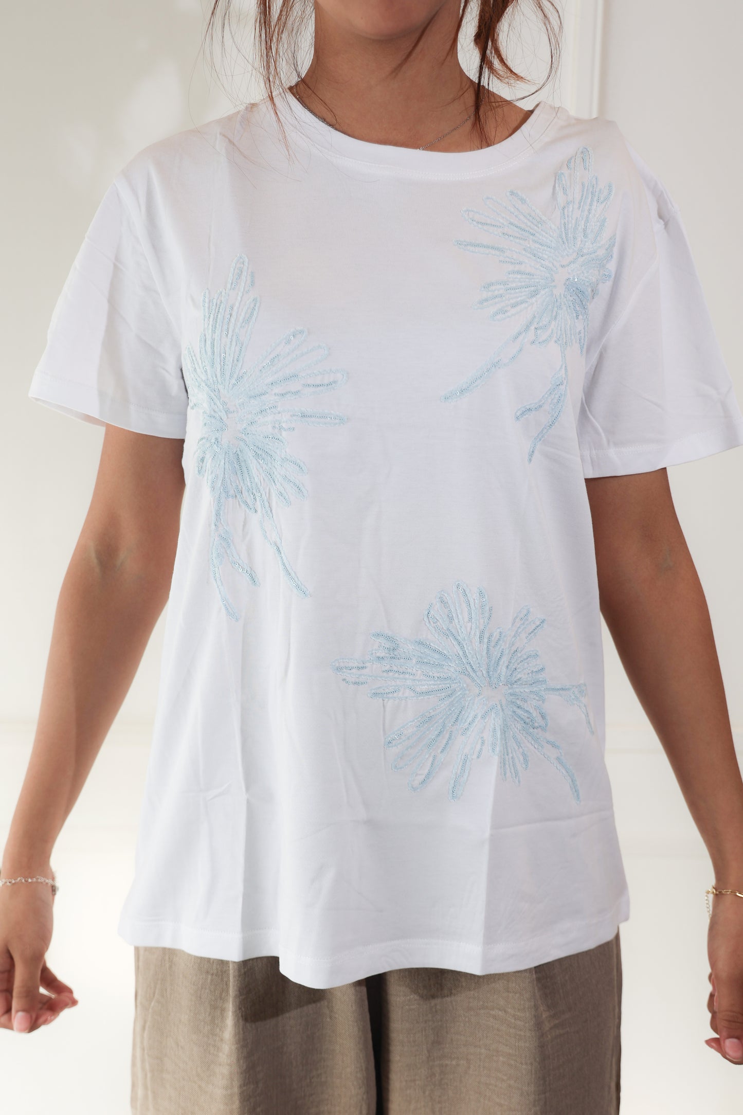 20056 Blusa Blanco/Azul