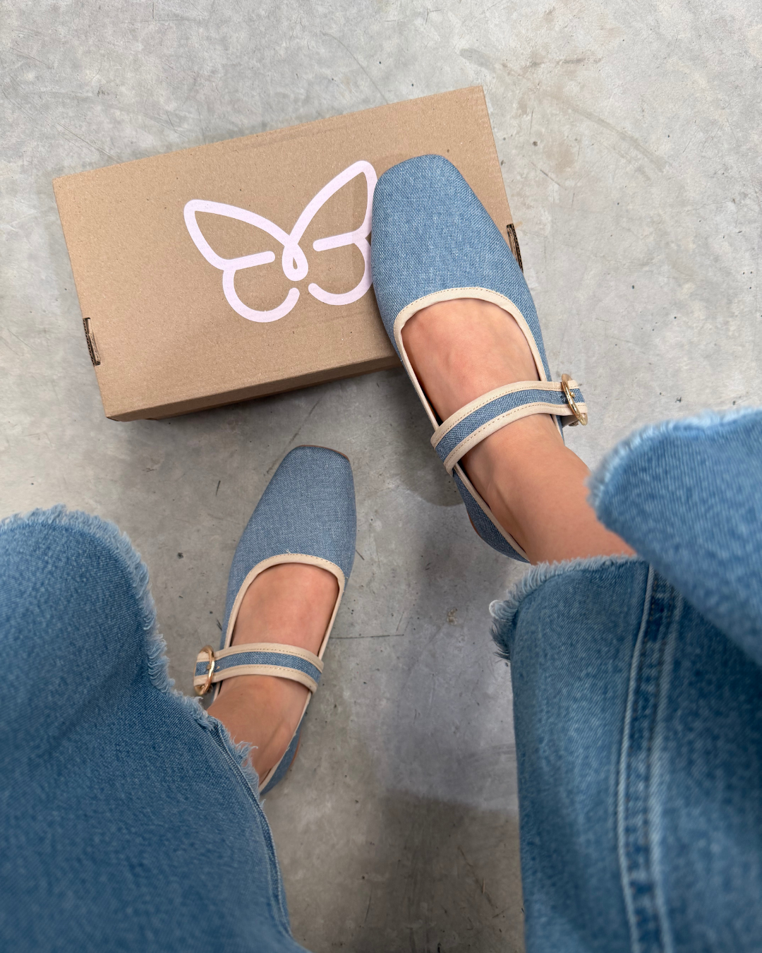 4070 Zapato Casual Textil Cielo