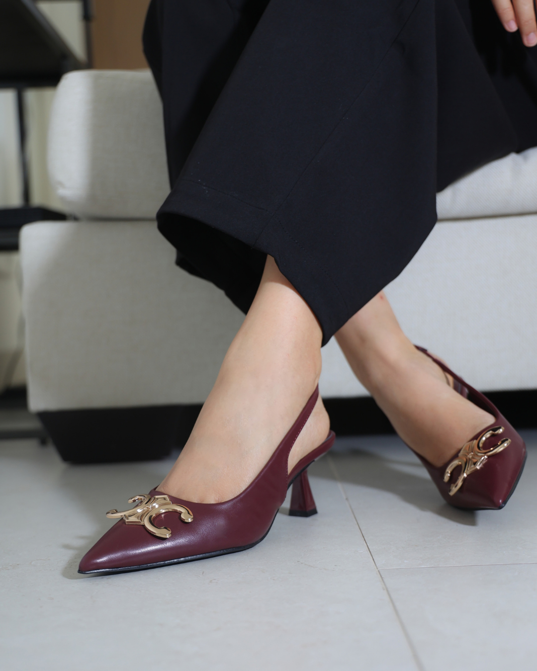 313AR Zapatilla Sintético Vino