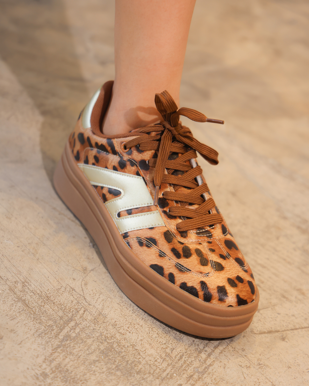 147I Estampado Leopardo Café