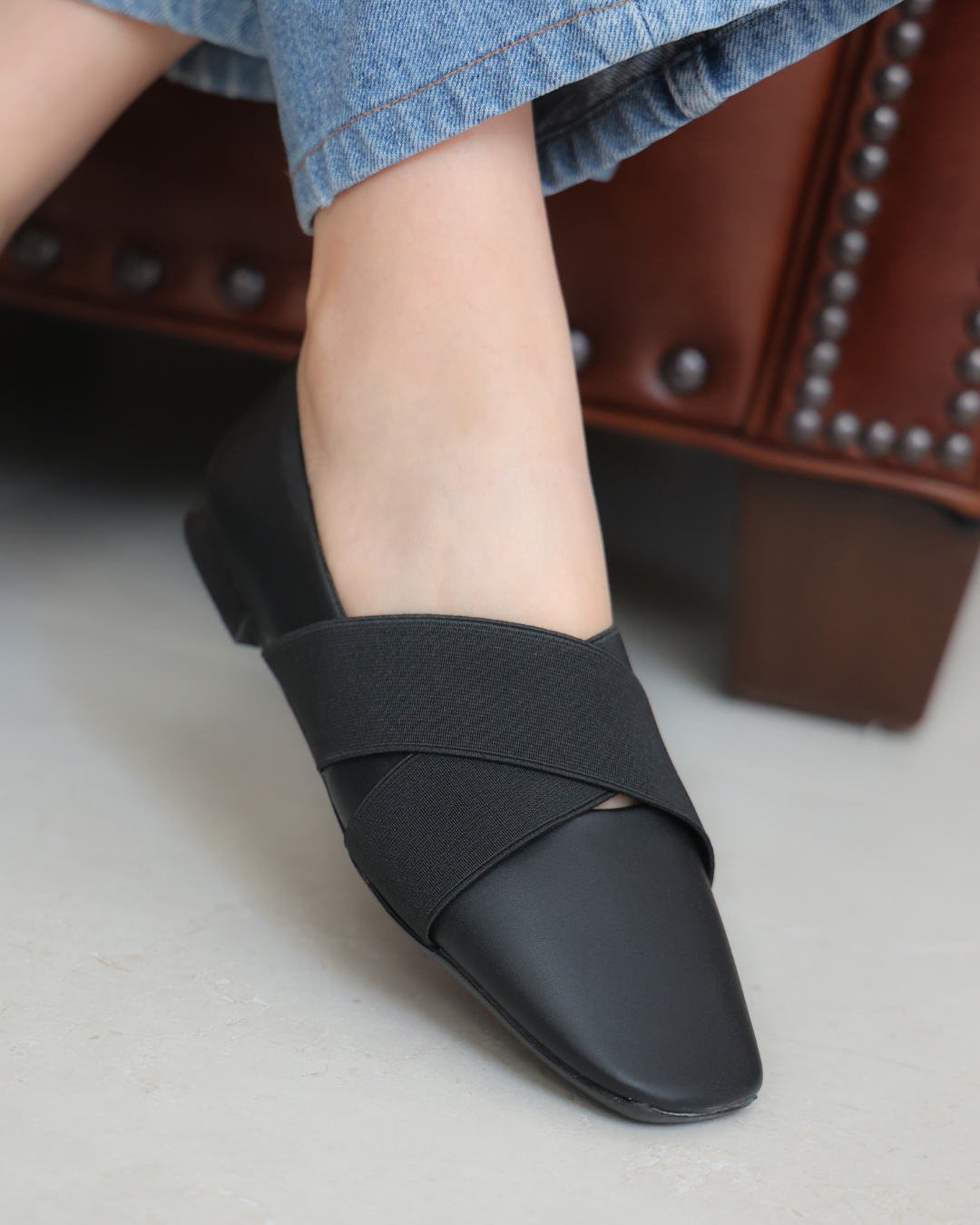 4074R Casual Sintético Negro