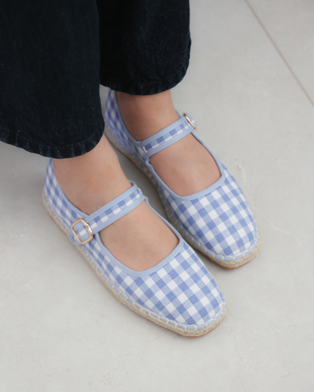 238AR Casual Textil Cuadros Azul