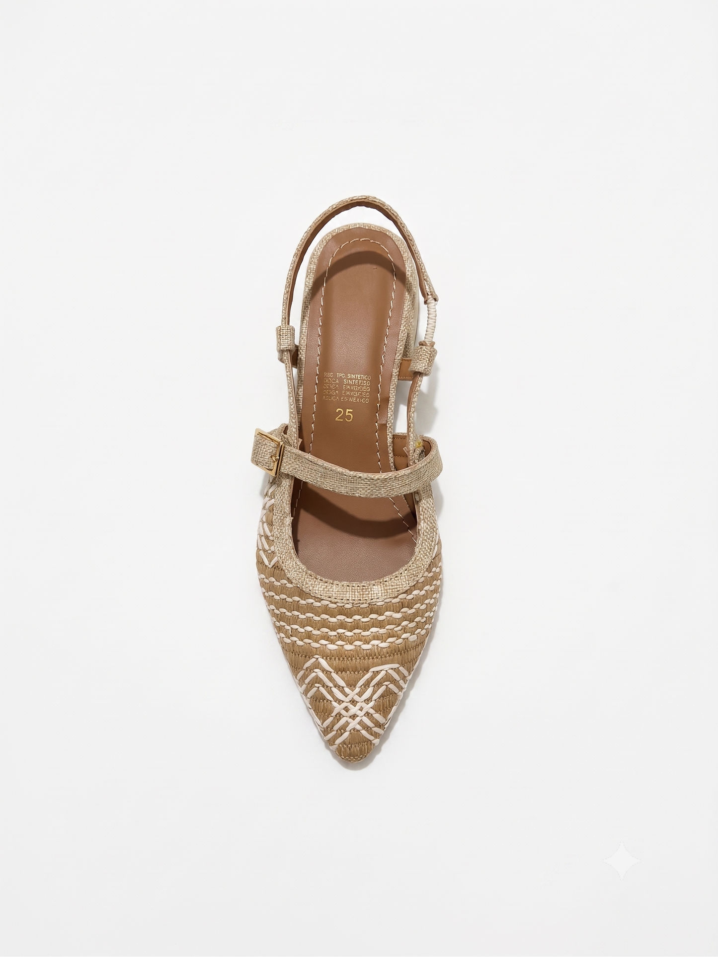 2503R Zapatilla Textil Café/Curri Natural