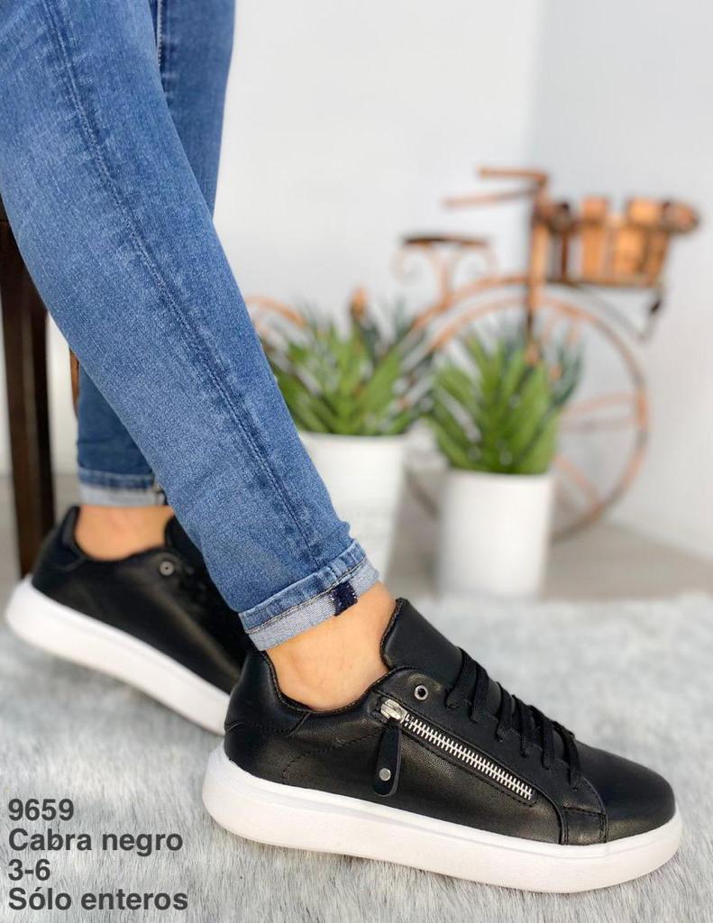 9659 Cabra Negro - Mayoreo Calzado Andysin marca