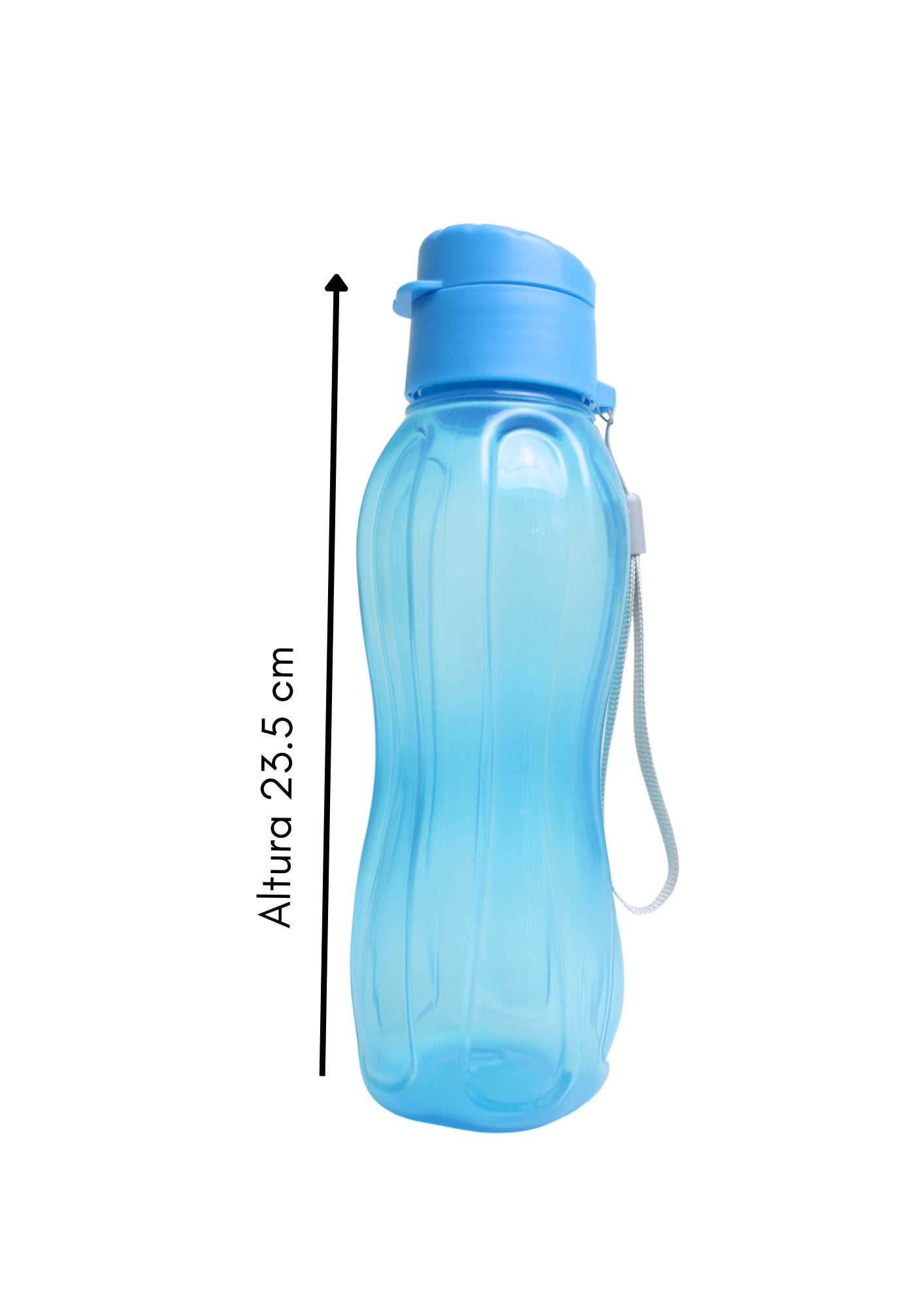 CH41788-1B Botella Mediana 550 Ml Azul - Mayoreo Calzado AndyHOGAR