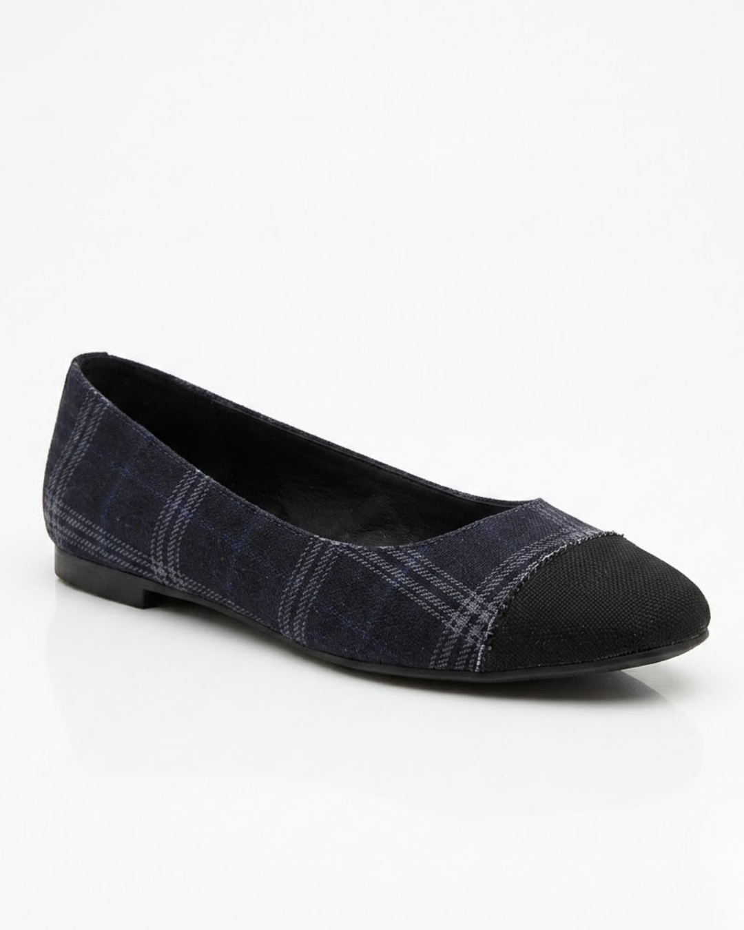 036R Casual Textil Escoces Marino/Curri Negro