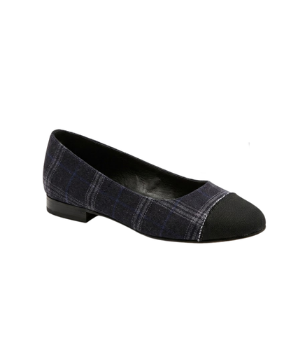 036R Casual Textil Escoces Marino/Curri Negro