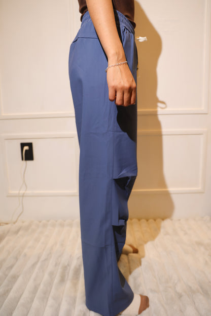 1850 pantalon holgado liso azul