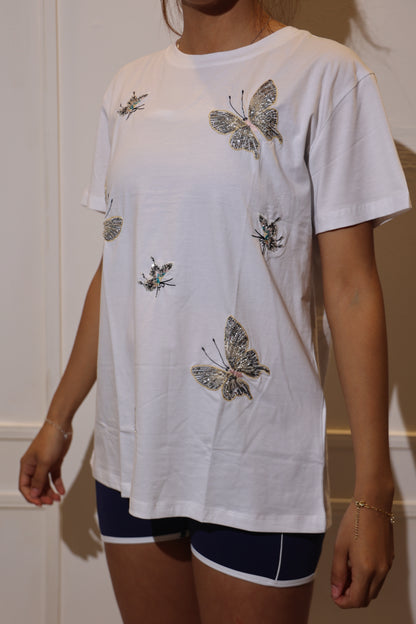 20310 Blusa Blanco/Plata