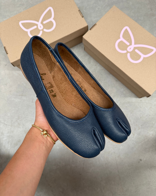 4801R Tabbi Piel Marino Zapato Estilo Japones