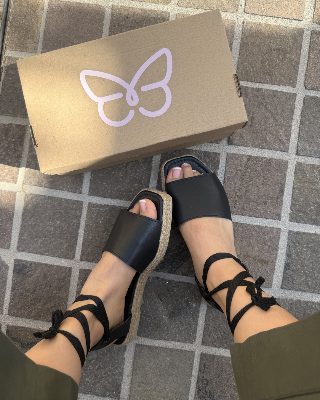 102DF Sandalia Sintético Negro