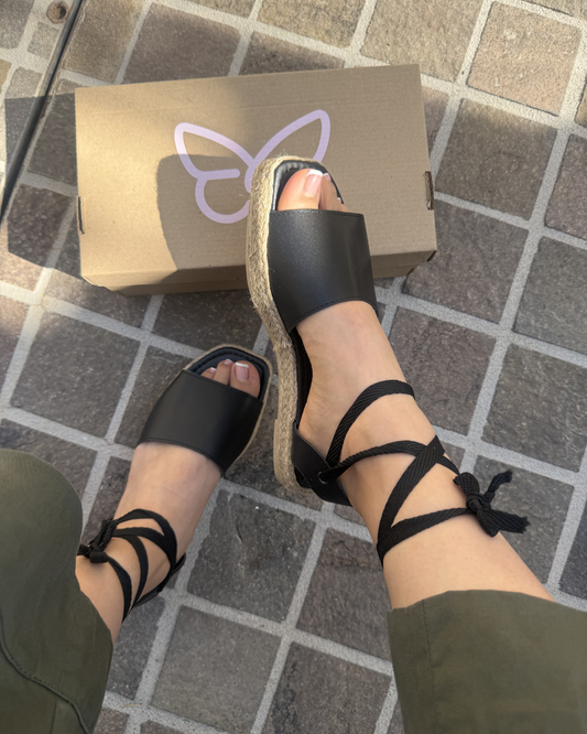 102DF Sandalia Sintético Negro