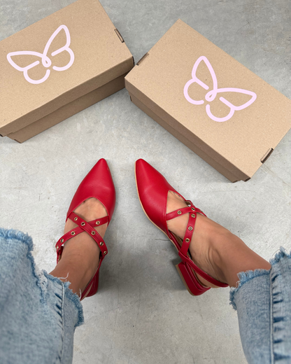 1523R Zapatilla Sintético Rojo