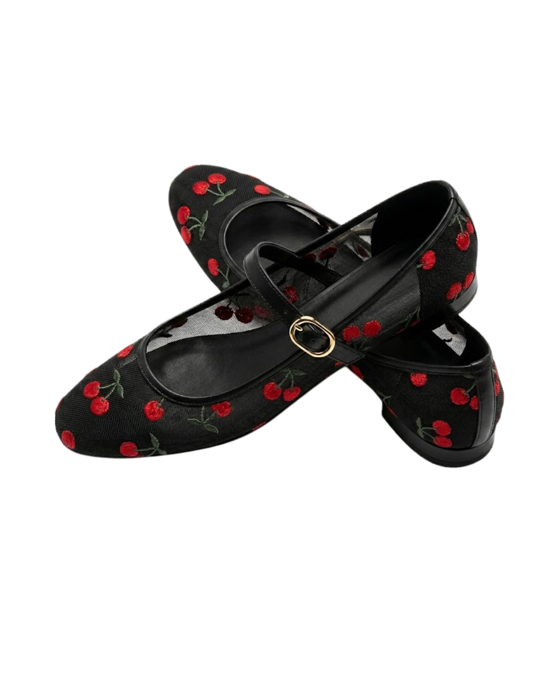 16028 Casual Sintético Encaje Mesh Cherry Negro
