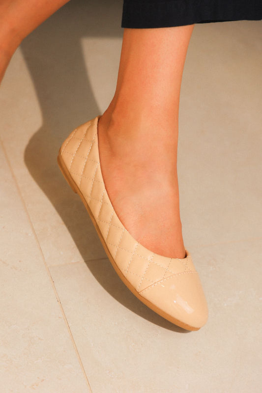 112I Sintético Beige/Charol Beige