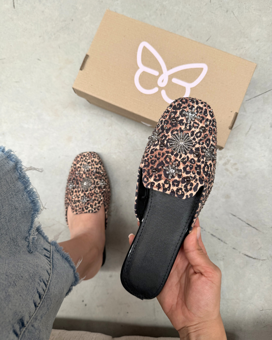 224AR Casual Sintético Leopardo Café