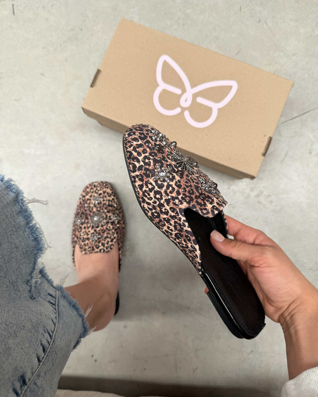 224AR Casual Sintético Leopardo Café