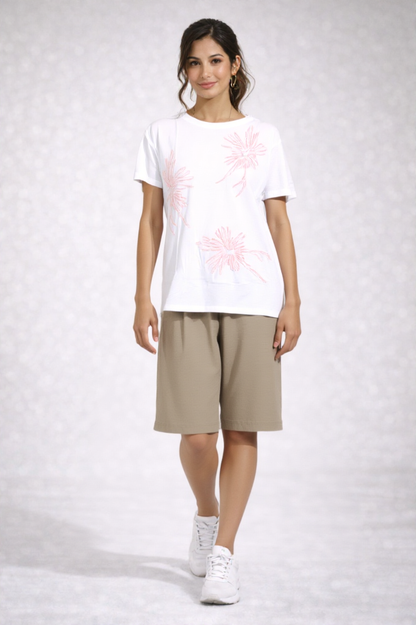 20056 Blusa Blanco/Rosa