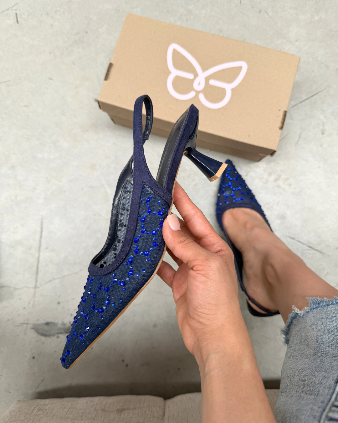 228AR Zapatilla Textil Marino