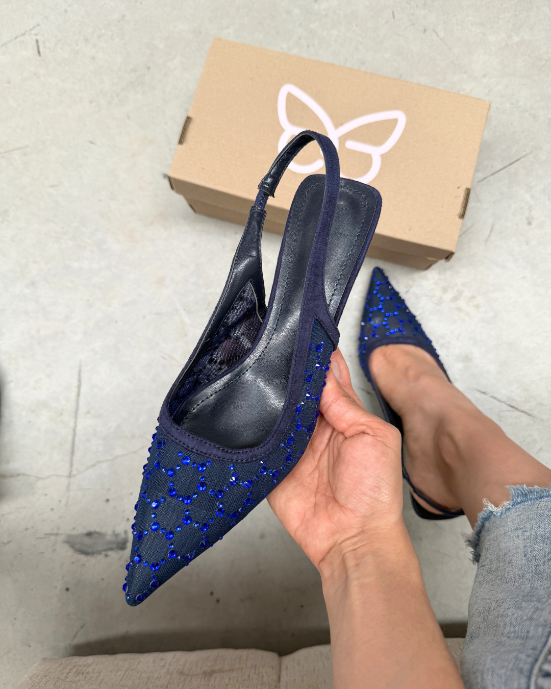 228AR Zapatilla Textil Marino