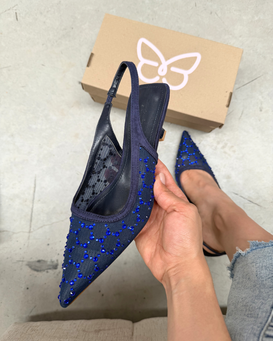 228AR Zapatilla Textil Marino