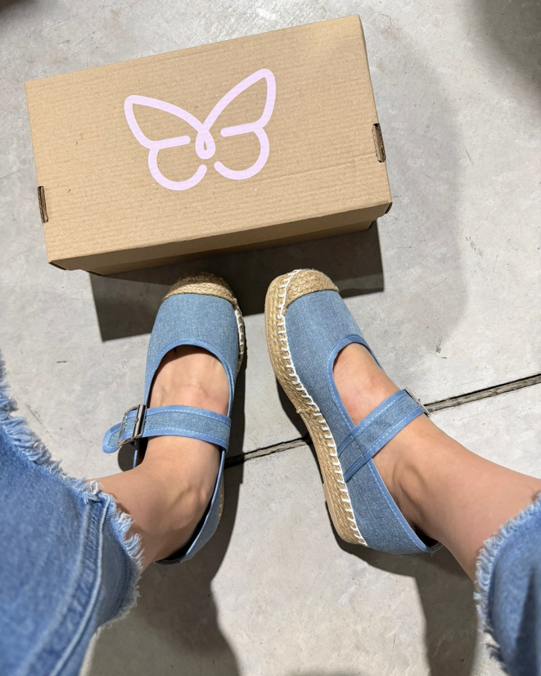 135DF Casual Sintético Textil Cielo Bitono