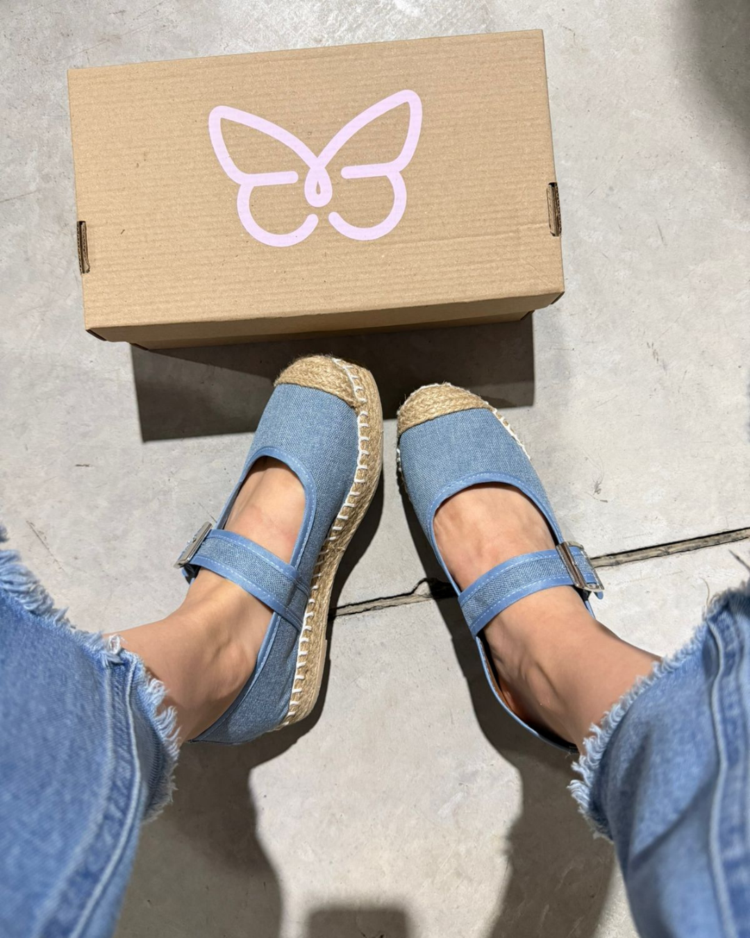 135DF Casual Sintético Textil Cielo Bitono