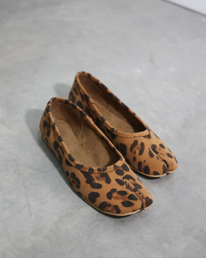4801R Tabbi Piel Animal Print zapato estilo japones hecho en piel