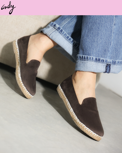 136DF Casual Sintético Terciopelo Cocoa