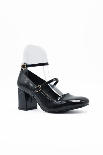 1402L Zapatilla Charol Negro