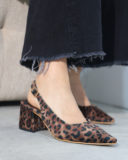 852R Zapatilla Sintético Estampado Café