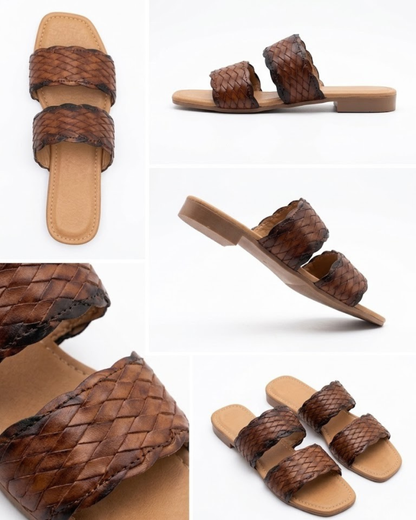 541R Sandalia Sintético Trenza Moka