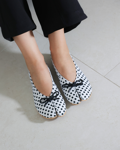 5001R Casual Lunares Vintage Polka Blanco/Negro