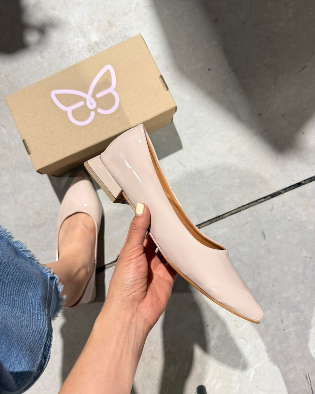 1500R Zapatilla Sintético Charol Maquillaje